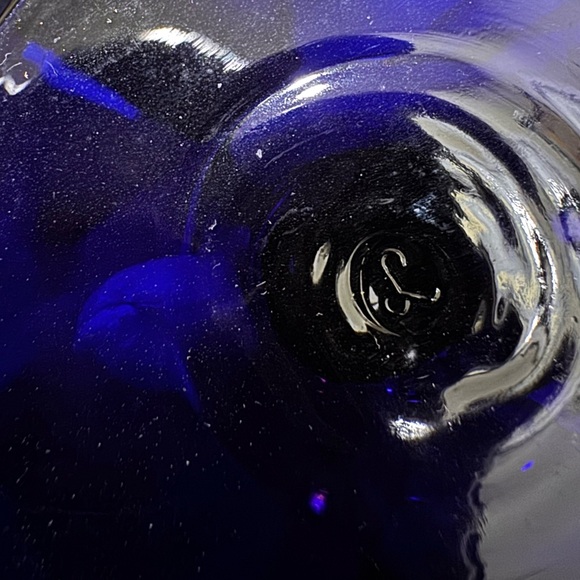 Set of 6 vintage Libbey cobalt champagne flutes - Picture 3 of 3